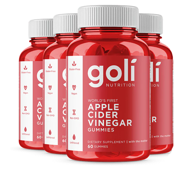 4 Bottles of Apple Cider Vinegar Gummies, Loyalty Bonus