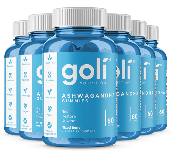 6 Bottles of Ashwagandha Gummies