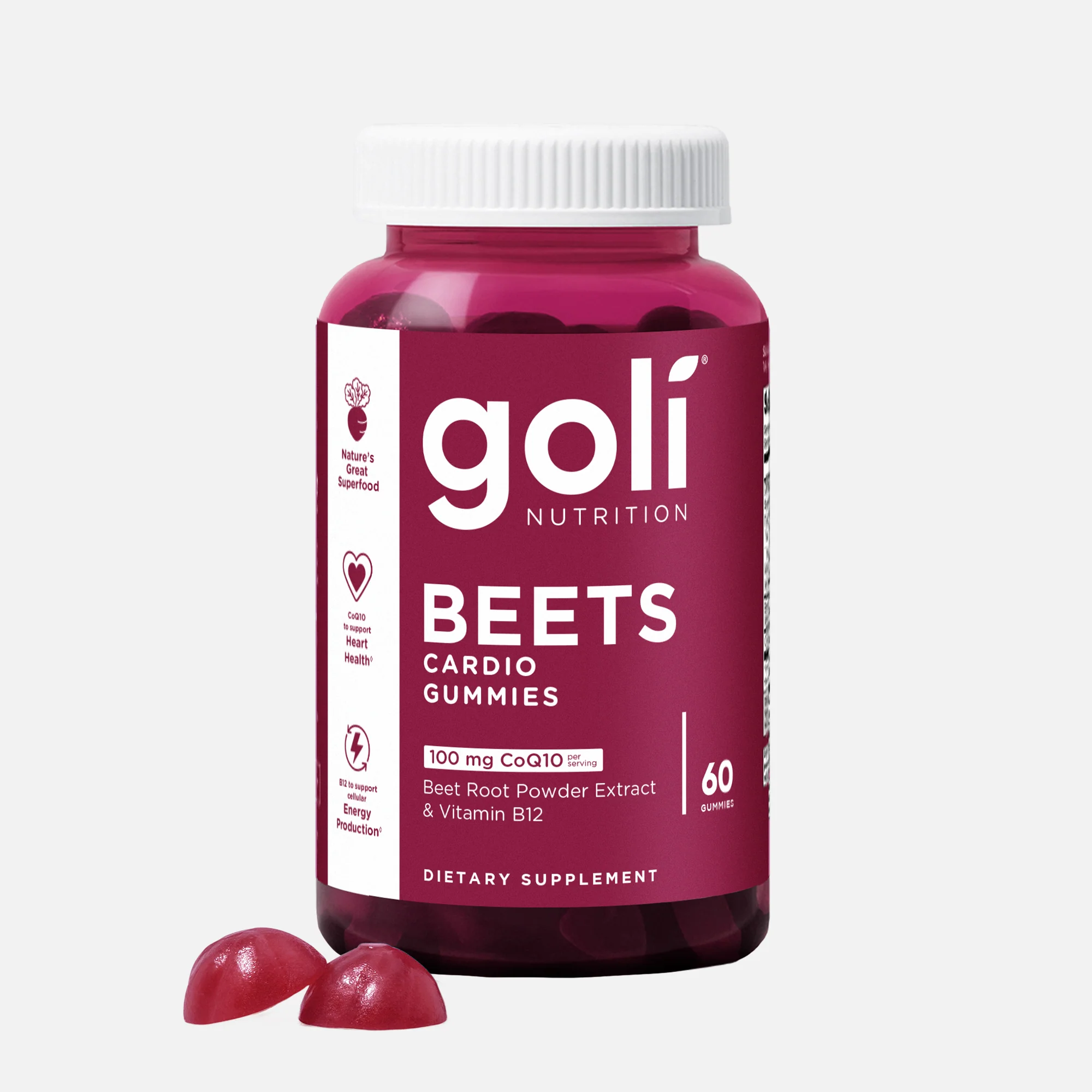 Goli Nutrition Beets Cardio Gummies  |  Unit = Case of 24 (TF)
