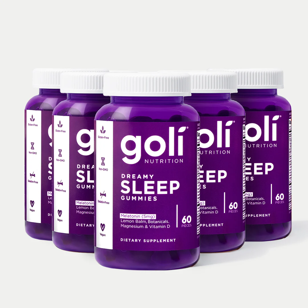 Goli Dreamy Sleep Gummy - Melatonin, Vitamin D, Magnesium, Lemon Balm Extract, Gelatin-Free, Gluten-Free, Vegan & Non-GMO - Image 9