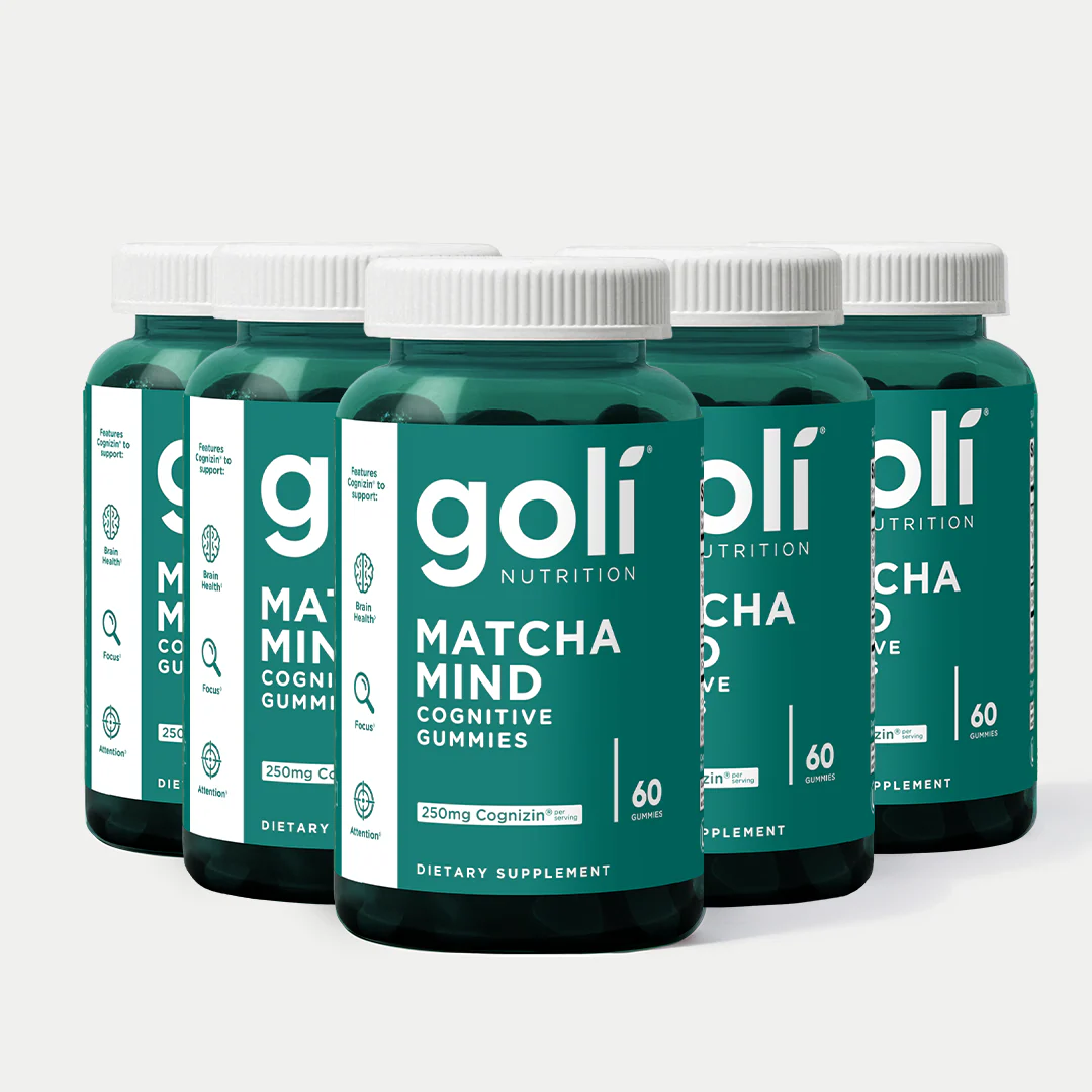 Goli Matcha Mind Gummies - Green Tea Leaves Powder with Cognizin for Focus, Attention and Brain Health, Vegan, Non-GMO, Gluten-Free & Gelatin Free - Image 8