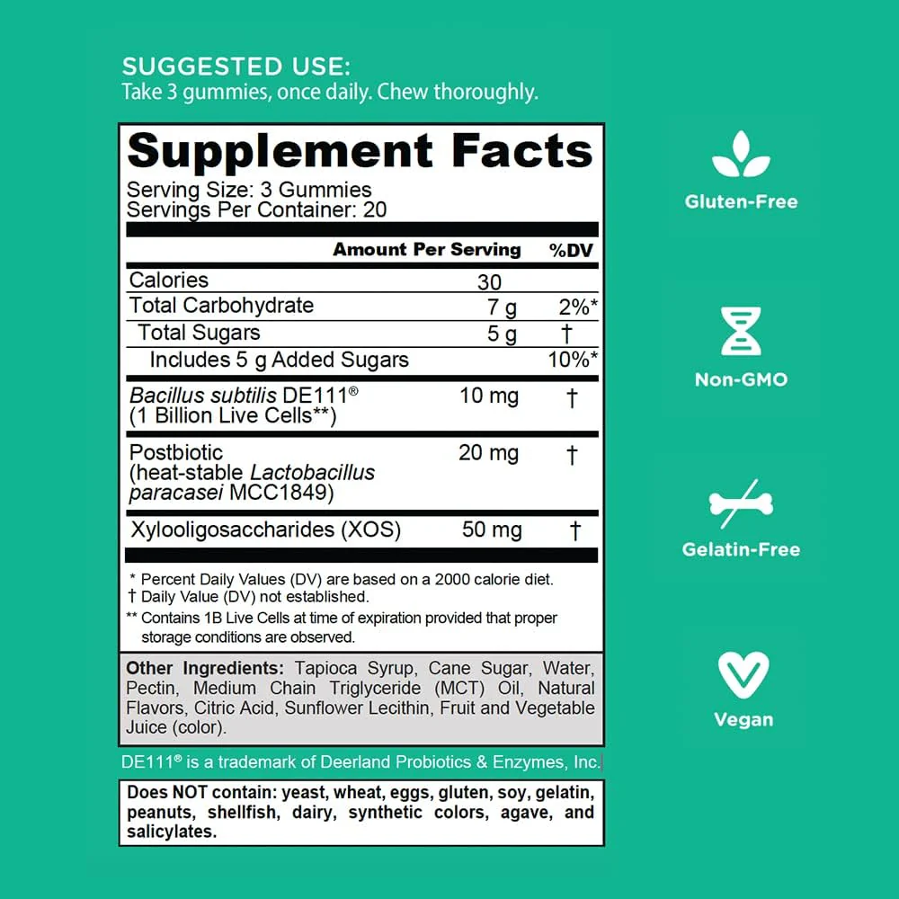 Goli Pre, Post, Probiotics Gummy - World's First 3-in-1 Gluten-Free, Vegan, Non-GMO, and Gelatin-Free. - Image 3