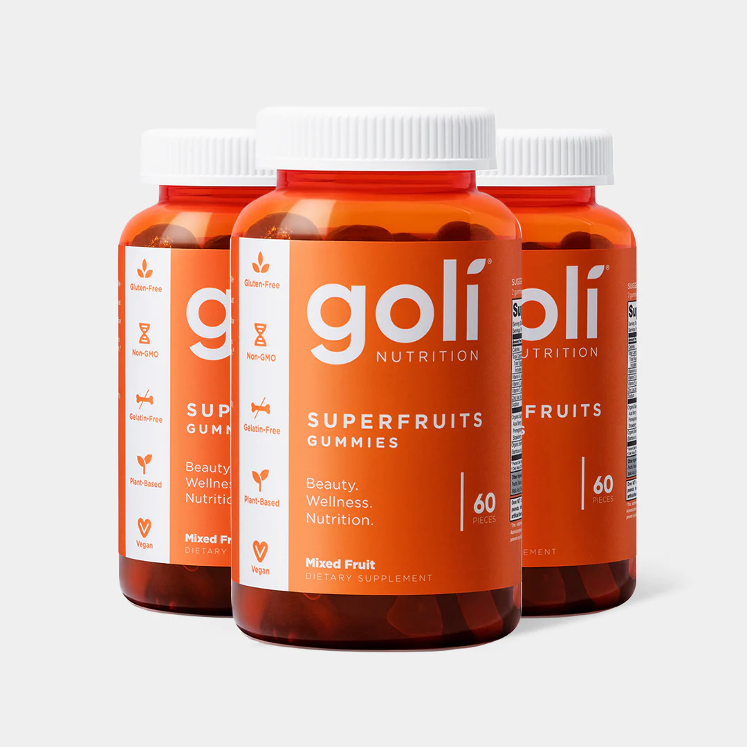 Goli SuperFruits Beauty Gummy Vitamin - Collagen, Mixed Fruit, Vegan, Plant-Based, Non-GMO, Gluten-Free & Gelatin Free - Image 8
