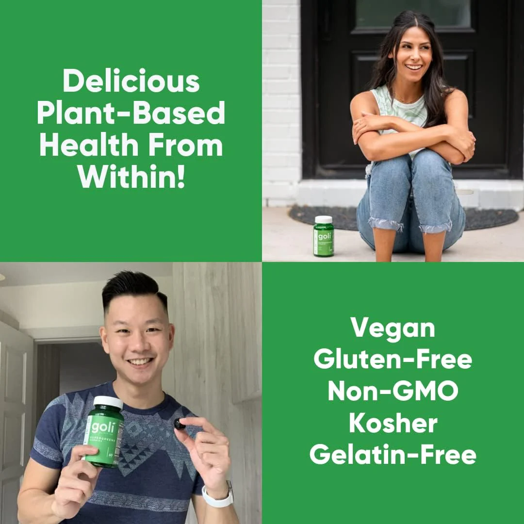 Goli SuperGreen Vitamin Gummy - Essential Vitamins and Minerals - Plant-Based, Vegan, Gluten-Free & Gelatin Free - Image 5