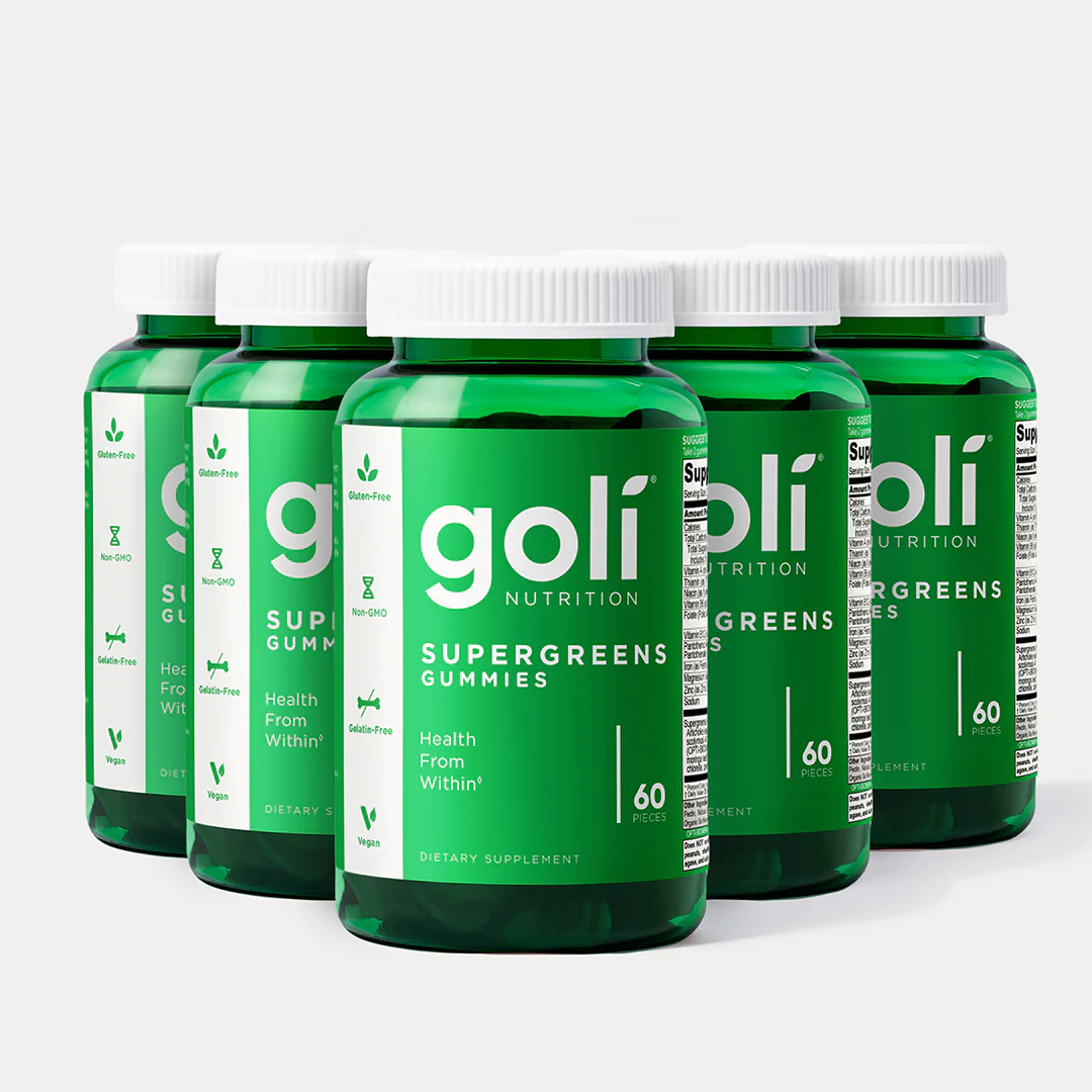 Goli SuperGreen Vitamin Gummy - Essential Vitamins and Minerals - Plant-Based, Vegan, Gluten-Free & Gelatin Free - Image 9