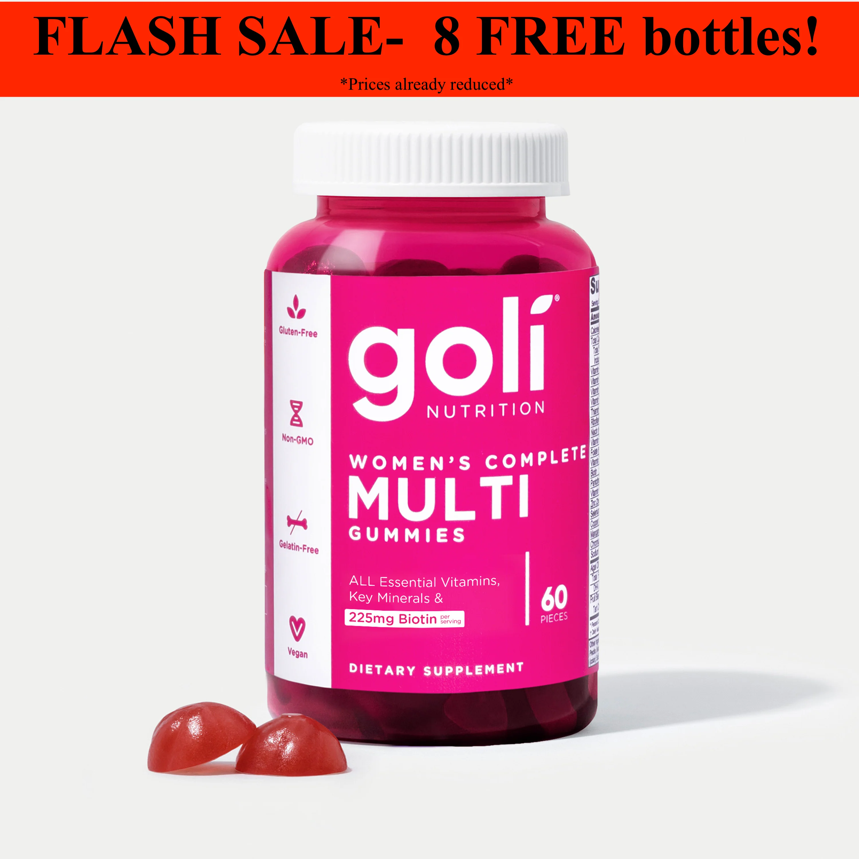 Goli Nutrition Women's Multi Gummies  |  Unit = Case of 48 - Image 3